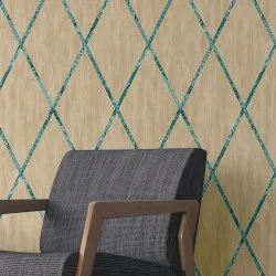 Carta da parati a rombi - Coordinabile a effetto muro